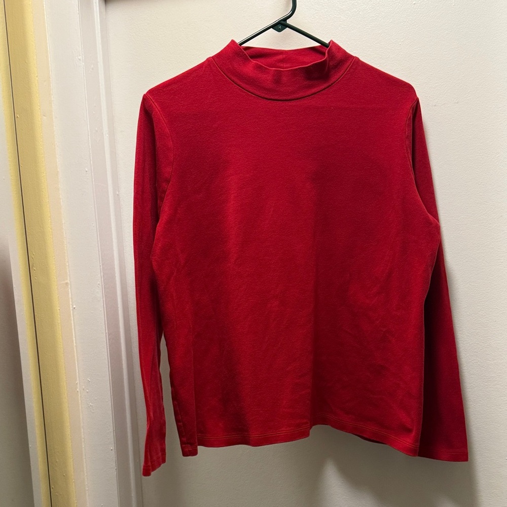 Kim Rogers Red Long Sleeve Top
